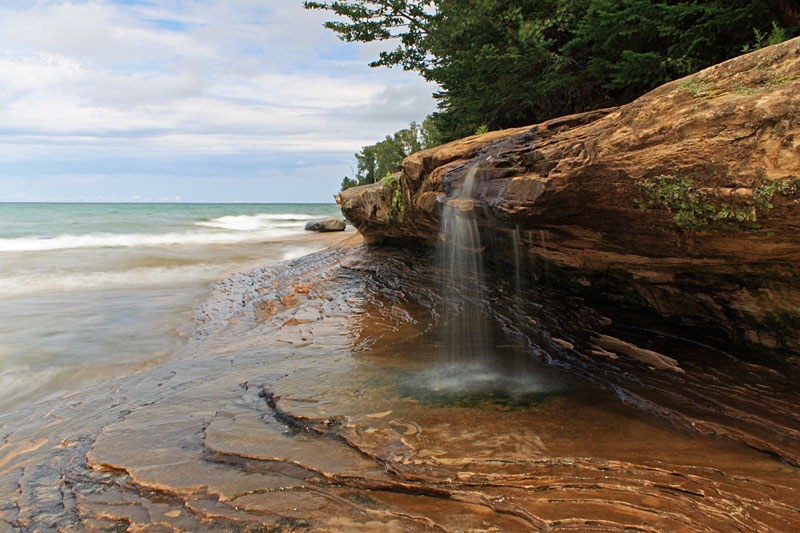 waterfall miners beach