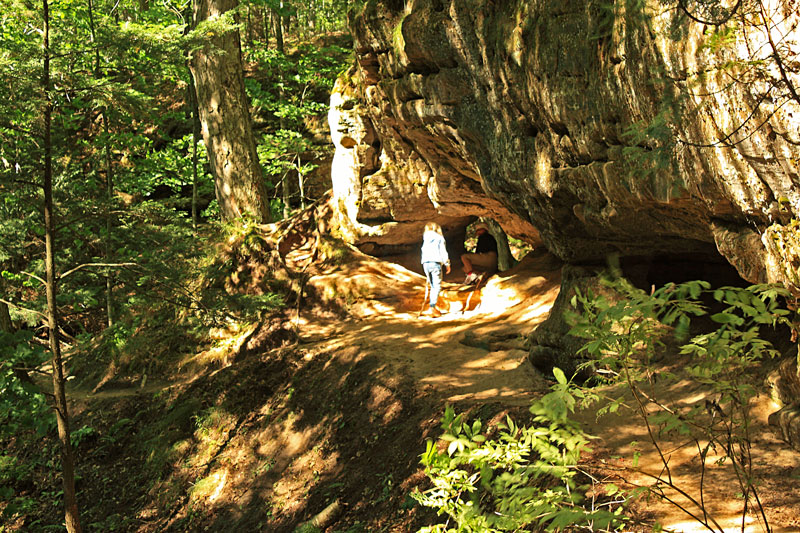 the cave past memorial falls