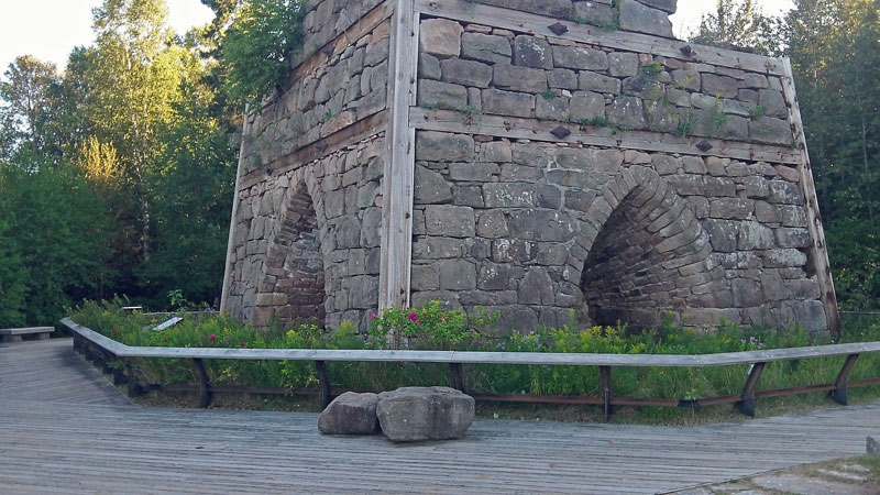 the smelting furnace at bay furnace campground