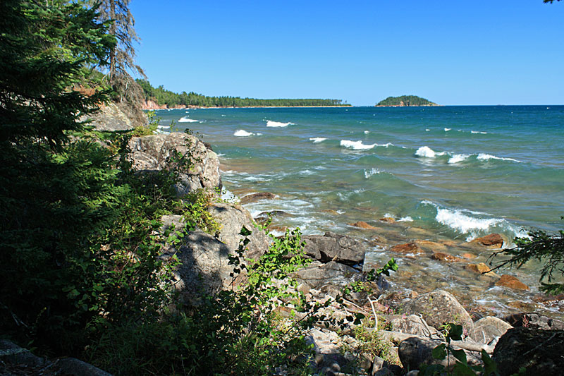 looking back to little presque isle