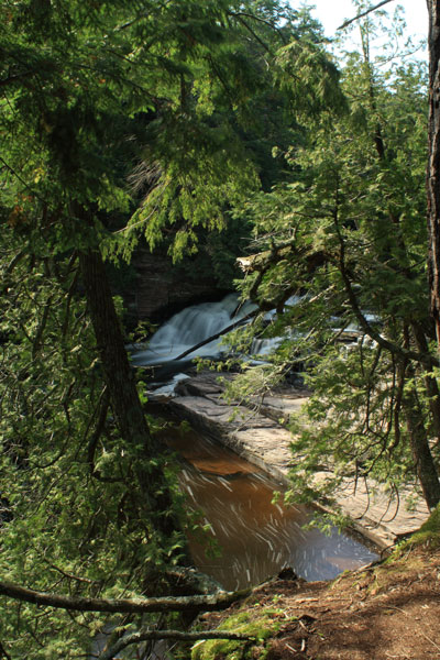 nawadaha falls from the west river trail