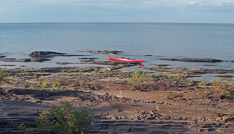 kayaking from the union bay campground in porcupine mountians