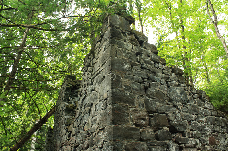 stone wall remains of the nonesuch mine