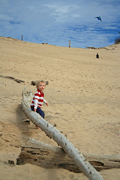 playing in the dunes at the base of pikes peak