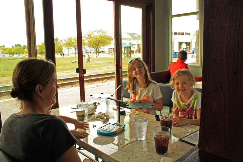 inside silver beach pizza