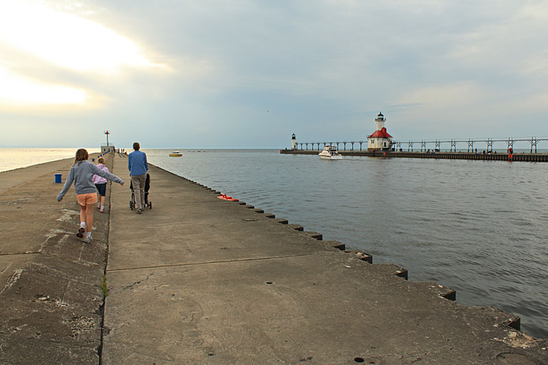 walking along the st joesph channel