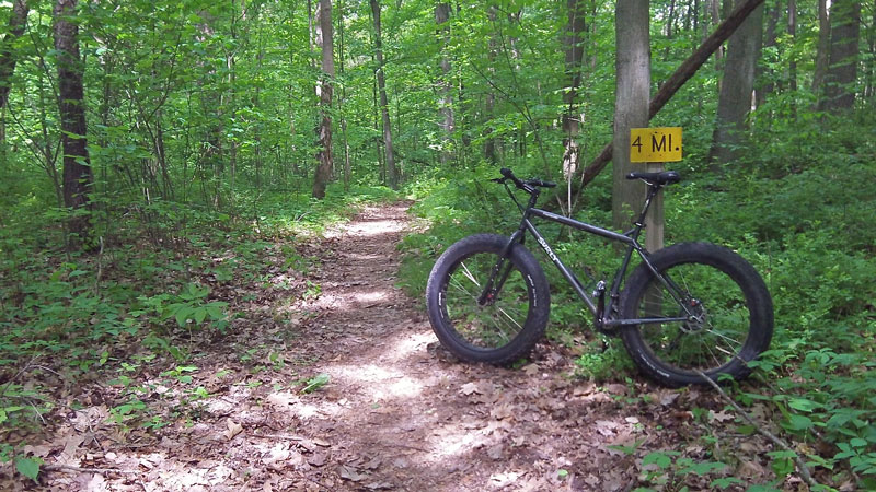 TK Lawless mountain bike trail markers