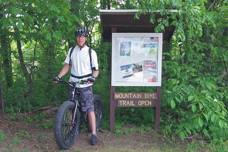 TK Lawless mountain bike trailhead