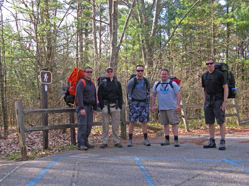 us at the trailhead for the white river trail