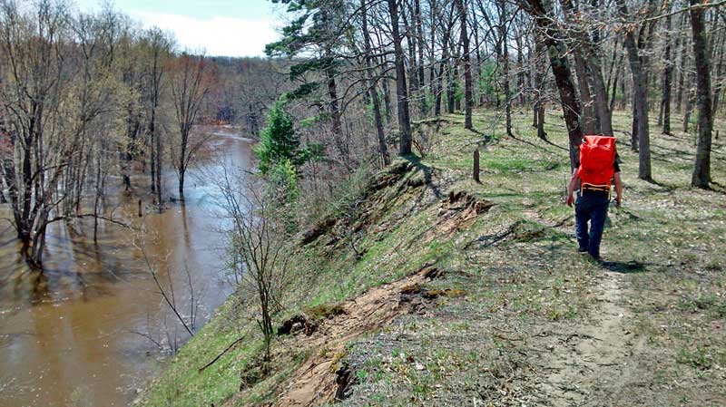 afternoon hilke along the white river