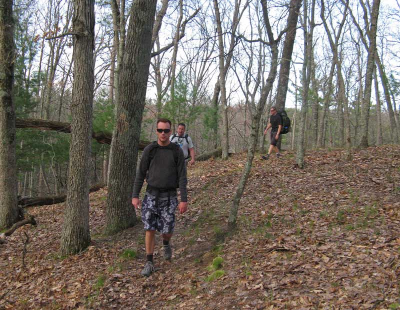 hiking out on the white river trail