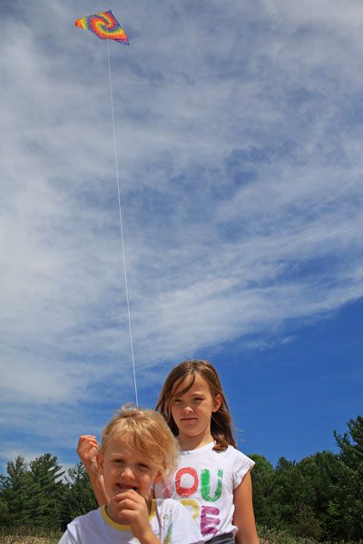 flying the kite at the beach young state park