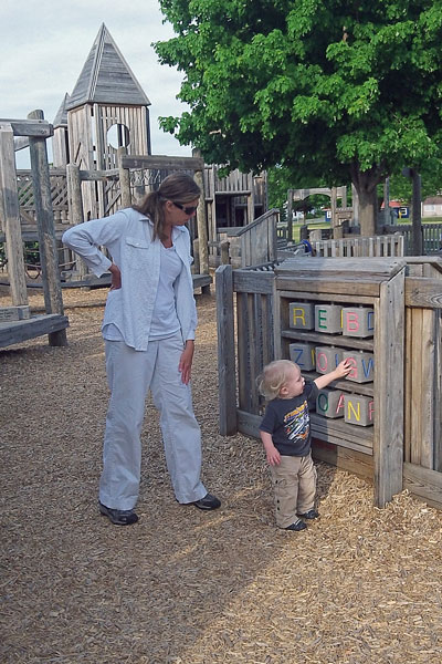 veterans park play structure in boyne city