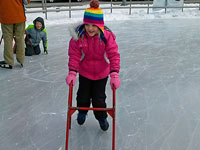 ice skating at rosa parks circle in grand rapids