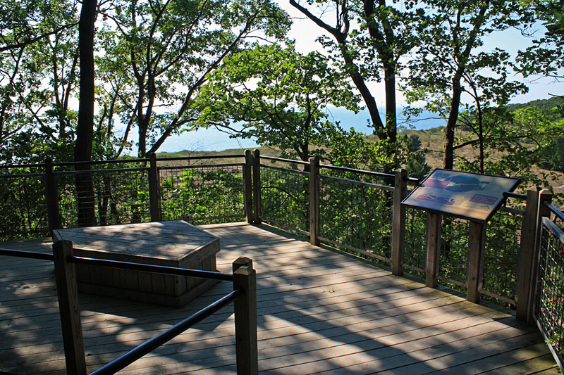 the dune overlook at rosy mound natural area