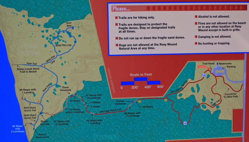 the tail map at rosy mound natural area