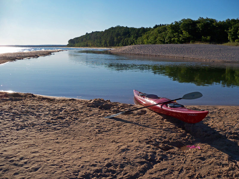 kayaking at platte river point