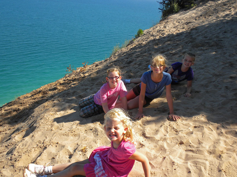 resting at the top of pyramid point