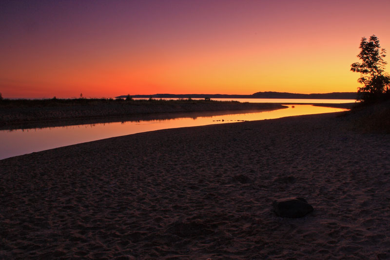 sunrise at the platte river point